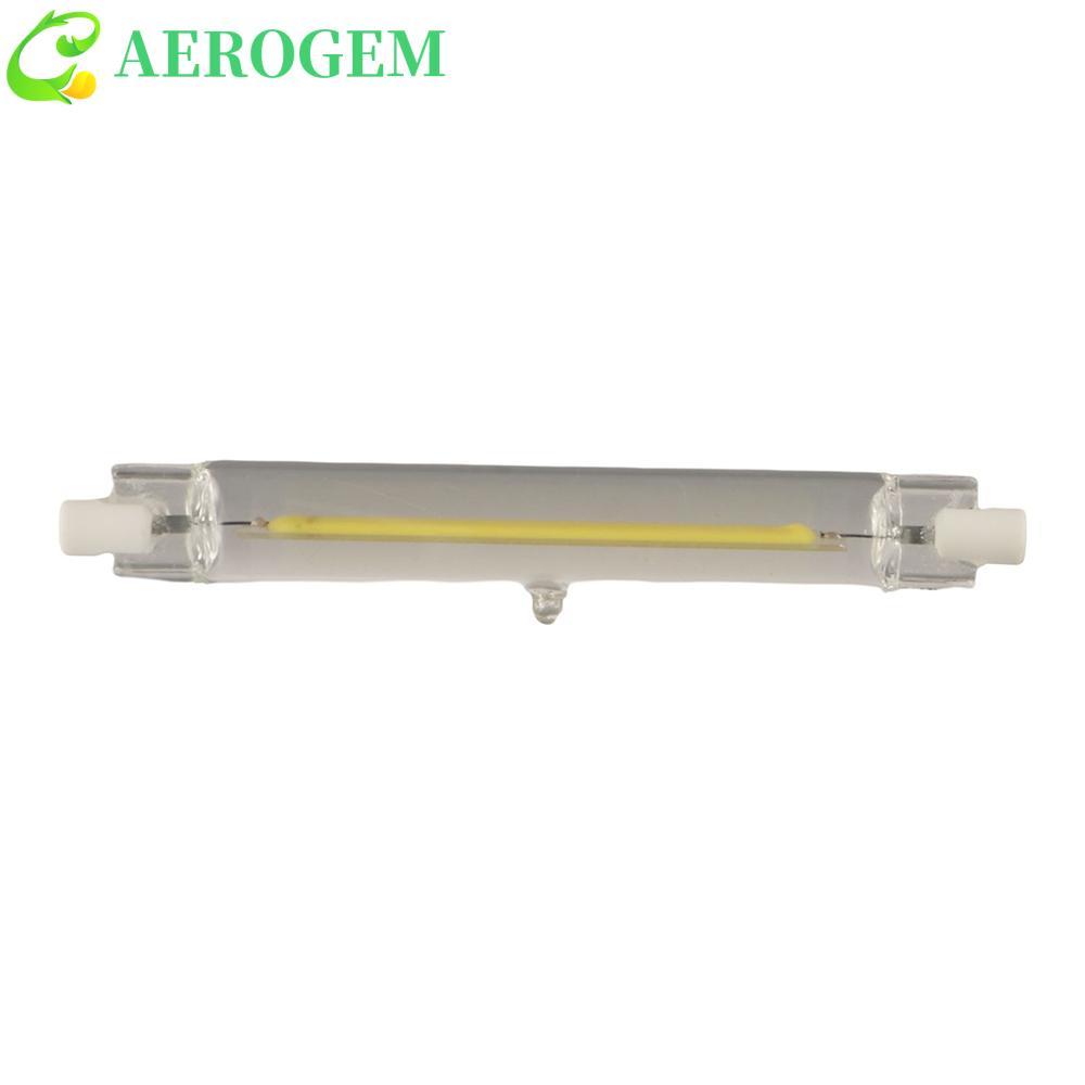 AEROGEM COB Tube Bulb, 360 Glow Replacement R7S Lamp Tube, Retro Dimmable 110v/220v Office