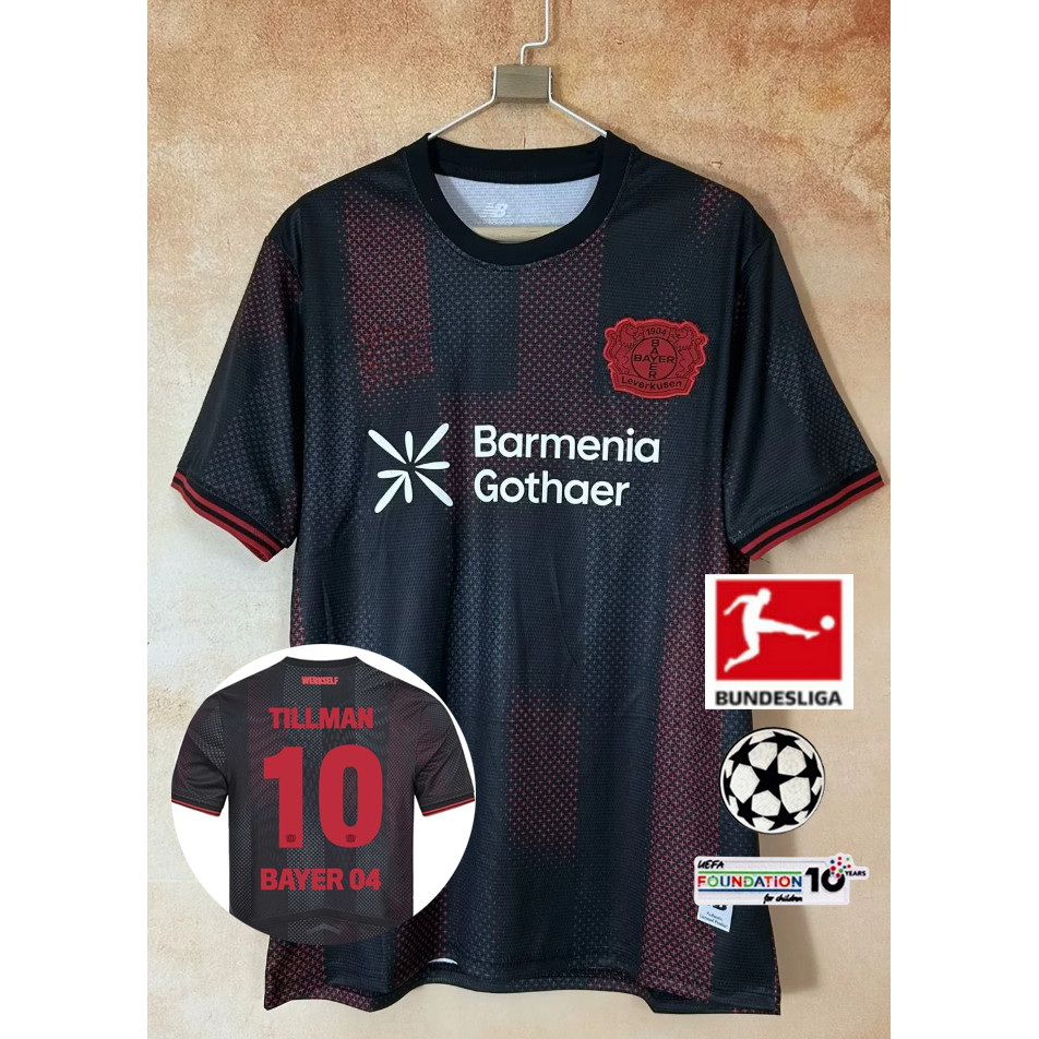 25/26 Bayer Leverkusen Home Stadium Fan เสื้อฟุตบอลผู้ชาย