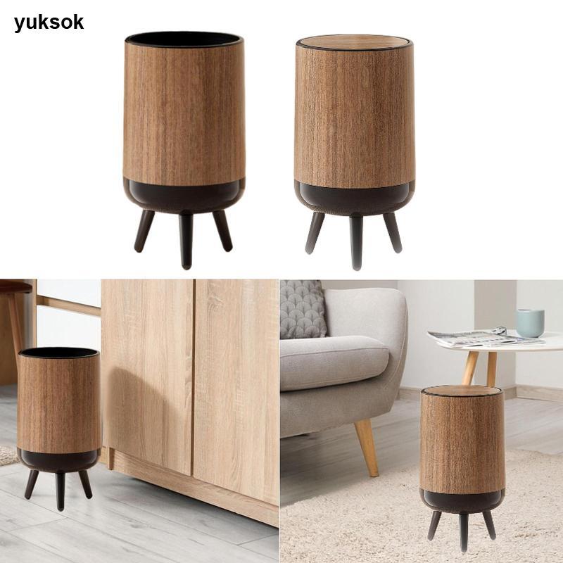 [yuksok] ถังขยะ 15 ลิตร Nordic Recycle Bin ถังขยะเท้าสูงสําหรับการศึกษาห้องน้ําสํานักงาน