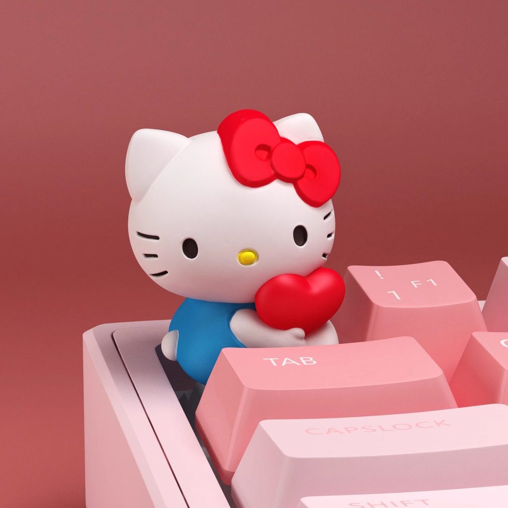 keycap ใส keycap Hellokitty Keycap Merchanted Mechanical Keyboard Keycap น่ารักที่ไม่ซ้ํากัน Keycap 
