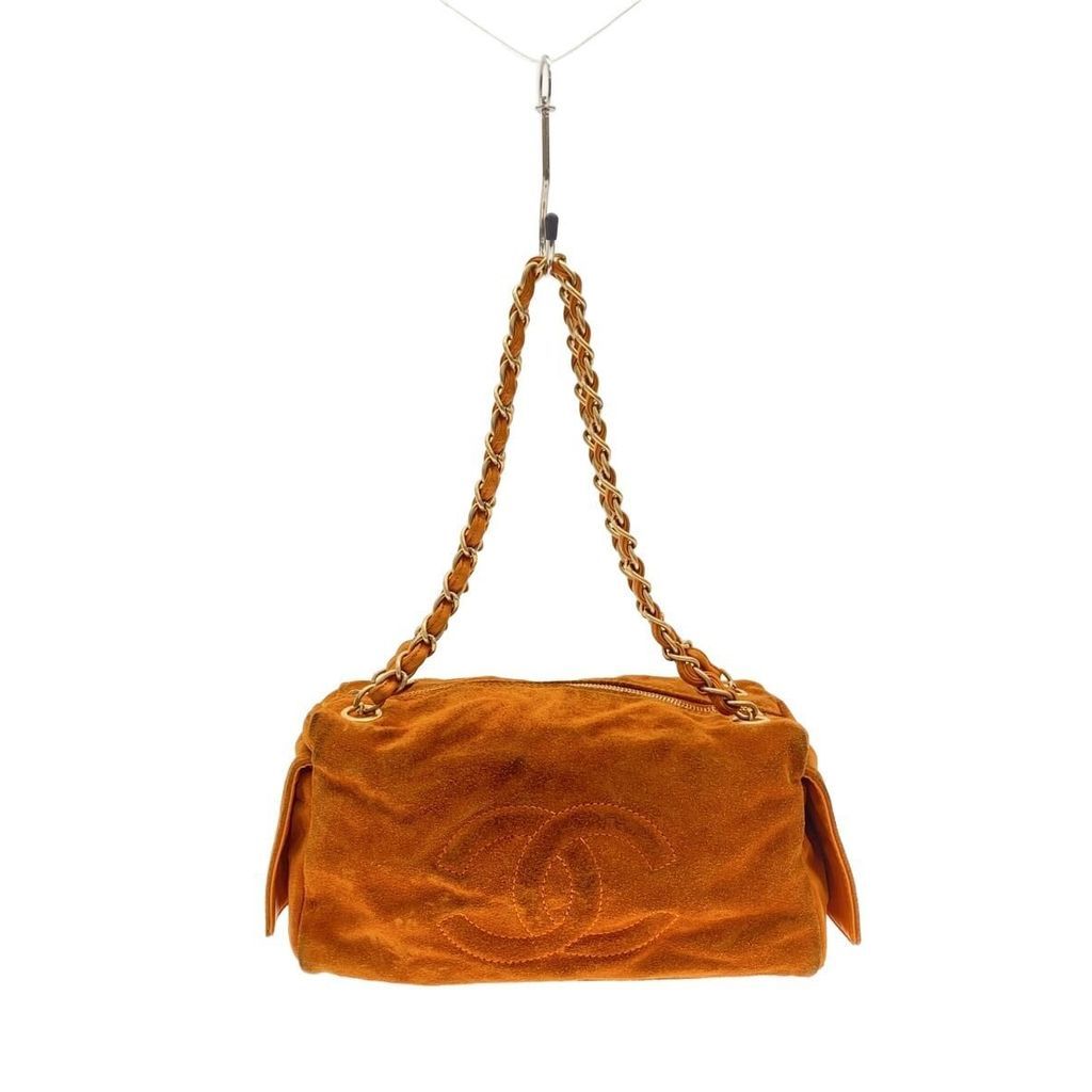CHANEL others bags Suede Orange COCO Mark chain shoulder Direct from Japan Secondhand