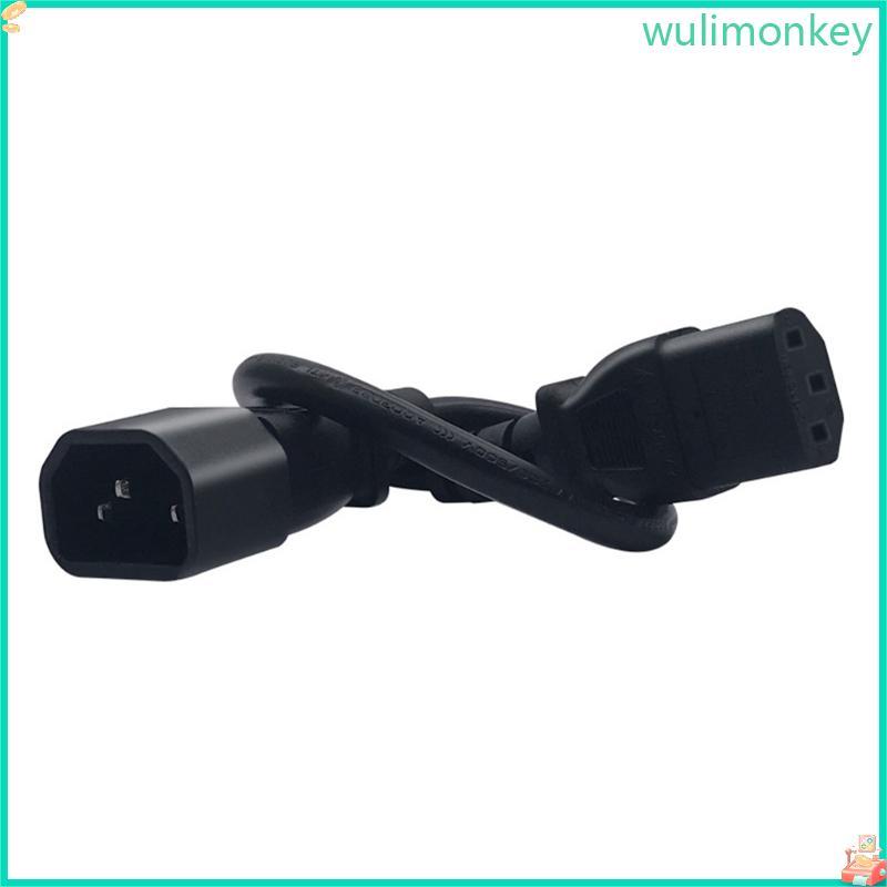 WU IEC 320 C14 ชาย IEC 320 C13 สายไฟสําหรับแล็ปท็อปอะแดปเตอร์แปลงไฟ