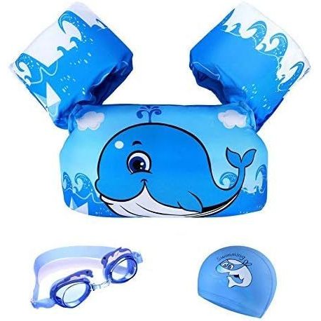 Puddle Swim Jumper เสื้อกั๊กว่ายน้ำสำหรับเด็กทุกวัย ขนาด 22-66 ปอนด์