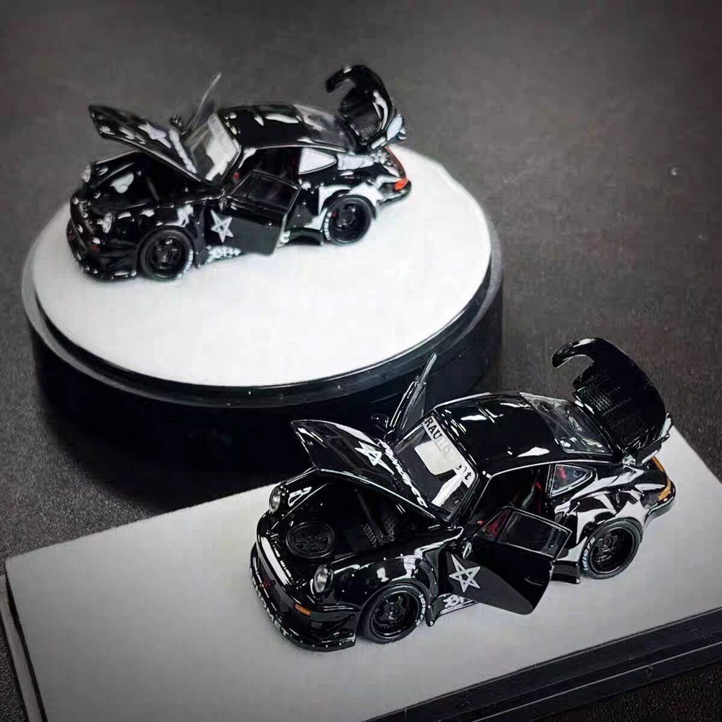 1: 640 PGM Porsche 930 Baphomet Demon RWB Wide Body Full Open Alloy Car Model Ready Stock จัดส่งฟรี!