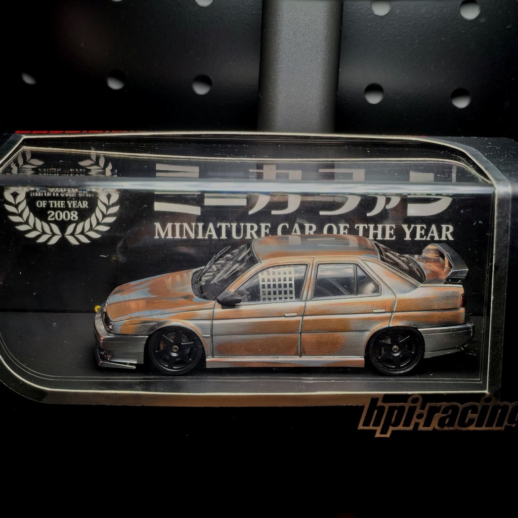 1/43 HPI Alfa Romeo 155 silverstone TS Alfa Romeo silverstone Brushed Version Rust Metal Polishing (