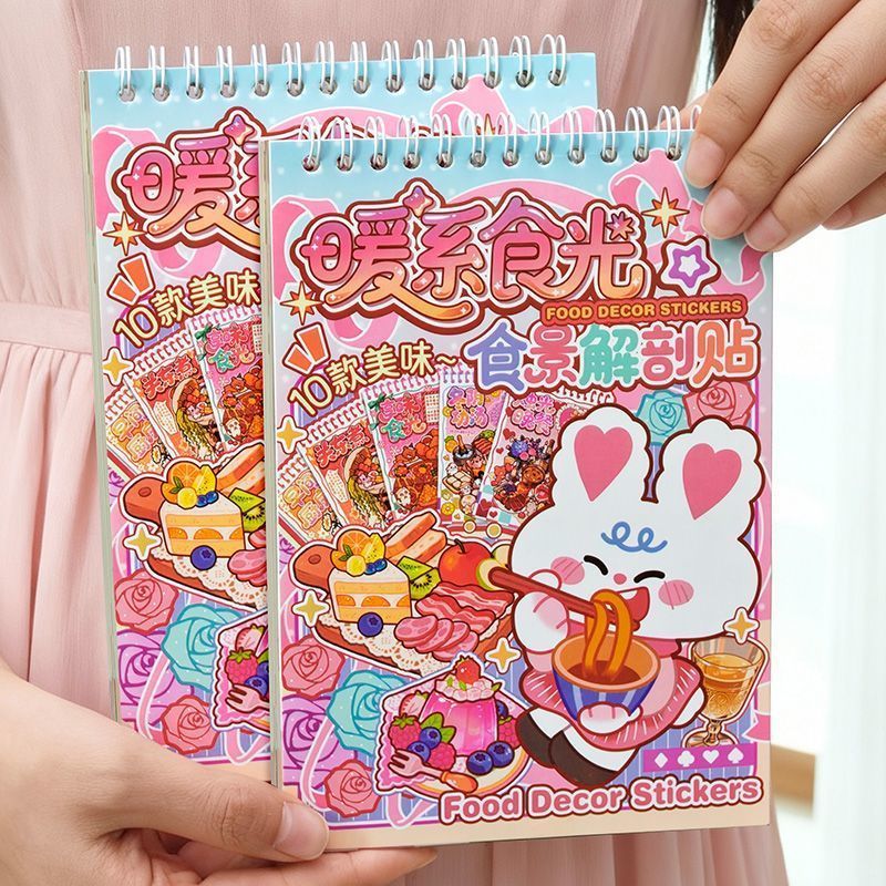 อบอุ่น ชุด อาหารแสงน่ารักอาหารกายวิภาคศาสตร์สติกเกอร์เด็กฉากขนาดเล็กคอลเลกชันแฮนด์เมดทําเองซ้อนการจัดสวน