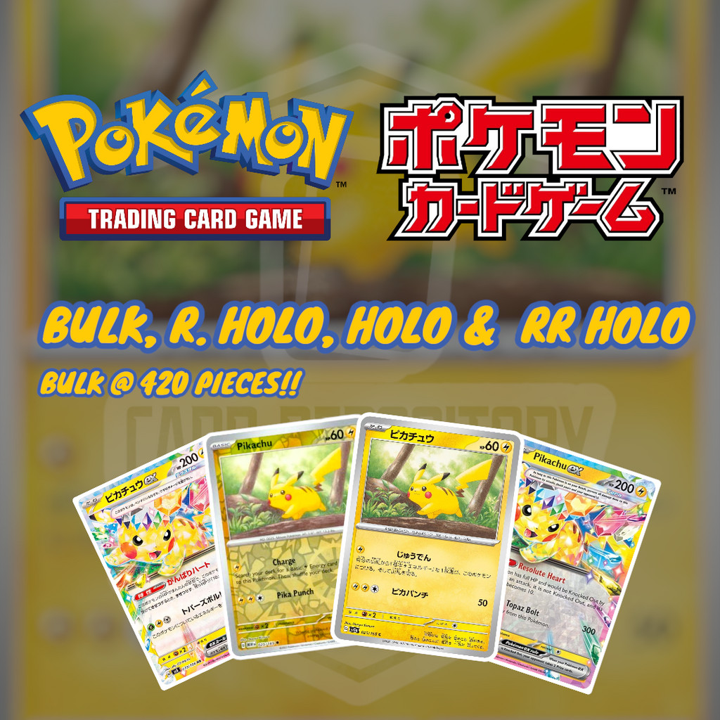 Pokemon Bulk English and Japanese Pokemon Singles Bulk