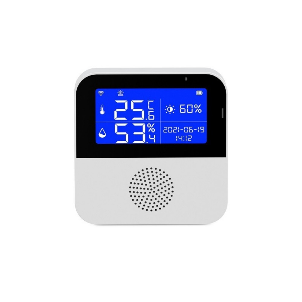 Tuya สมาร์ท WIFI เซ็นเซอร์อุณหภูมิและความชื้นพร้อมจอแสดงผล LCD แบ็คไลท์เครื่องวัดอุณหภูมิในร่มเครื่องวัดความชื้นอุปกรณ์บ้านอัจฉริยะ ราคา ถูกที่สุด ดีลบีเคเค