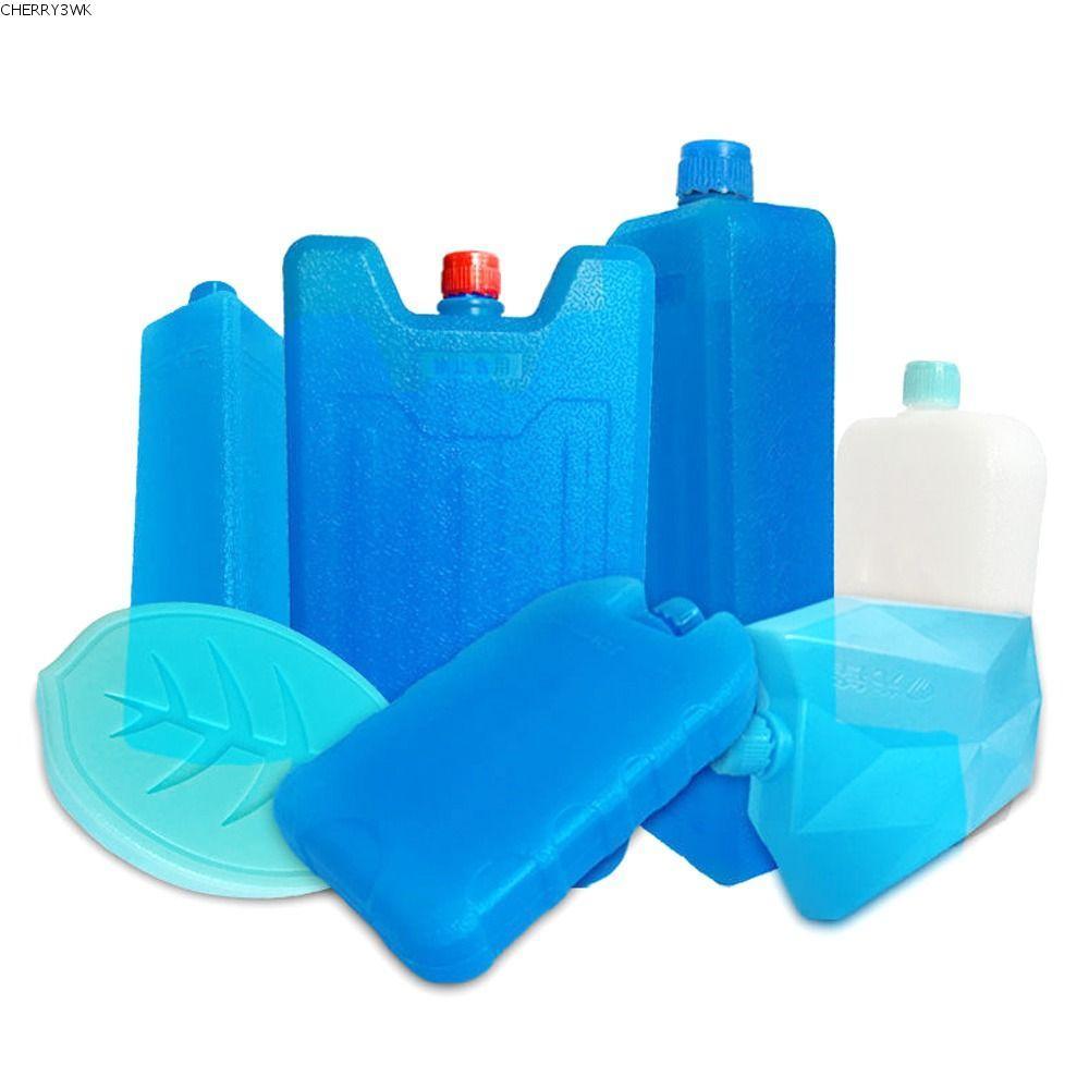 19VJKEPSHOP 1/2/3 ชิ้นกล่องน้ําแข็ง, เก็บกล่องคริสตัลน้ําแข็งทําความเย็นสด, กระดานน้ําแข็งสด PE แบบใ