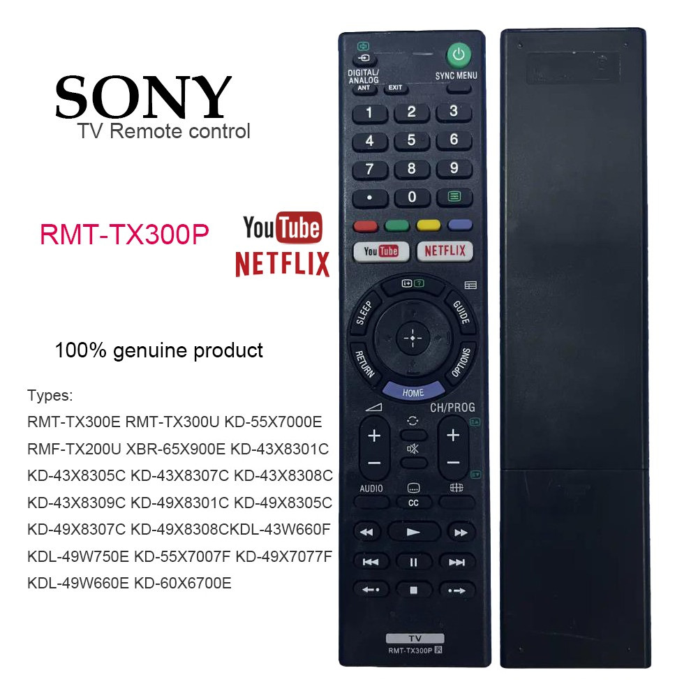 SONY Remote รีโมททีวี LCD TV รีโมท รีโมทของแท้ RMT-TX300P MR-L1370