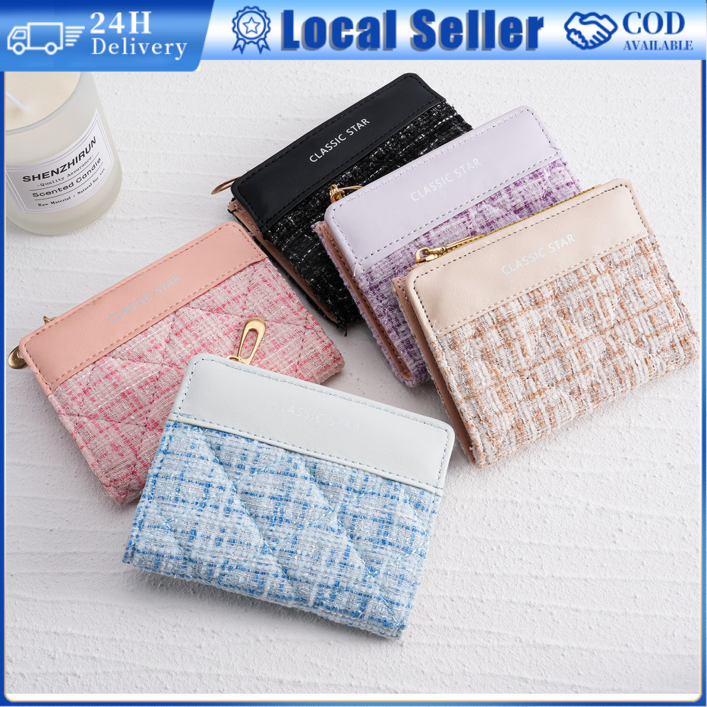 Mini Wallet Women Short Wallet Coin Purse Fashion Spacious Purse with Large Capacity Zero Wallet Sma