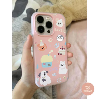 เคสอ่อนนุ่มลายน่ารักสัตว์การ์ตูน แบบ 2 in 1 ใหม่ OPPO Reno 5F 8T 15F 16F 5 11 10 12 13F 16 12F 5z 6 6z 13 14 14F 13F 15