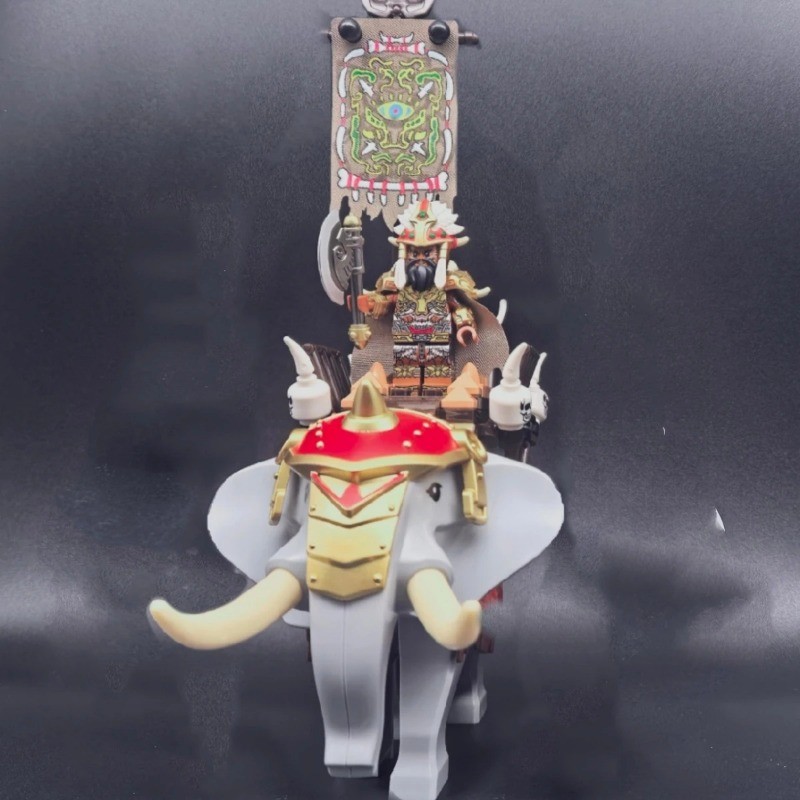 ♡ช้างสงครามใต้ Mengcai ช้างโบราณ Siege สัตว์ประกอบอาคารบล็อกของเล่น