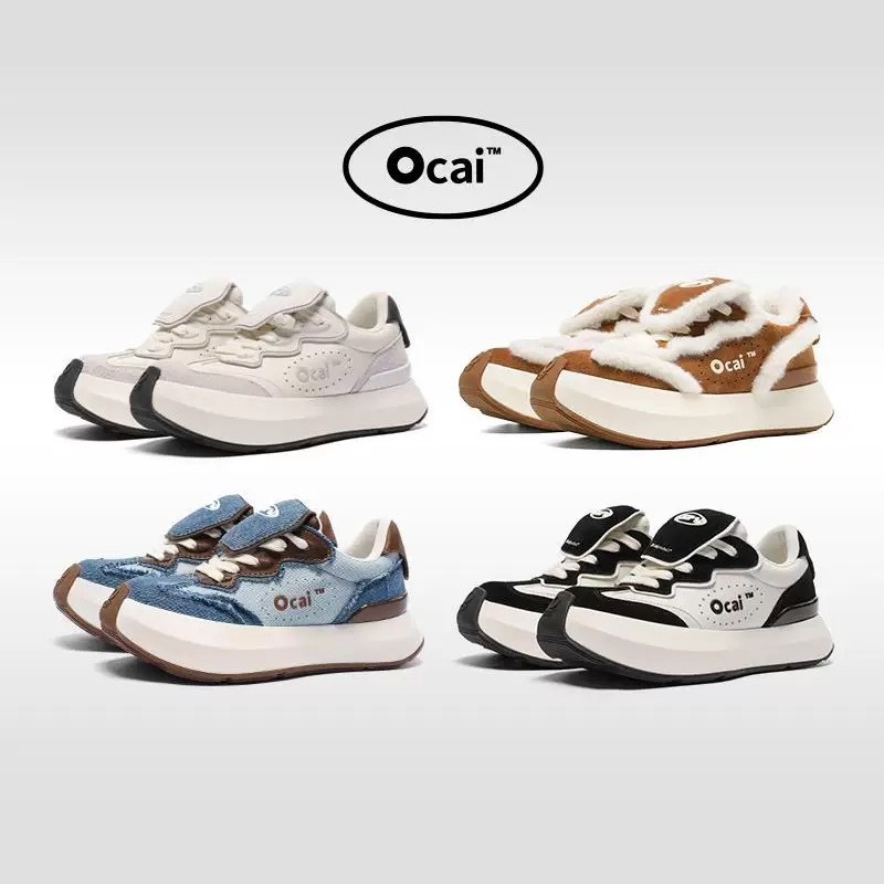 สับปะรดอินเทรนด์ผลิตภัณฑ์/Ocai Cloud Runner Cloud รองเท้ารองเท้าสบายๆ Retro หนาSoled Heightening Nic