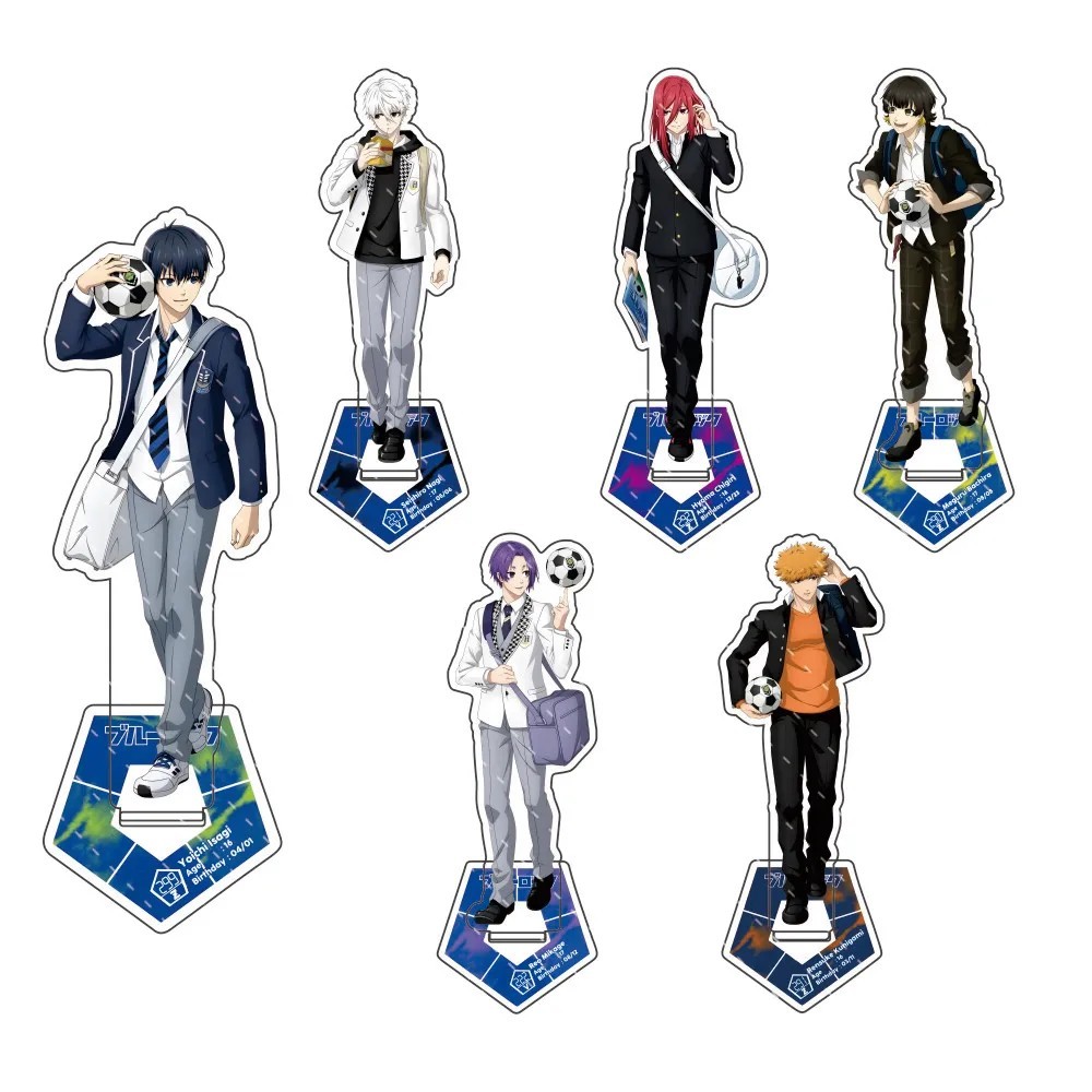 Standee Blue Lock Blue Lock micha รุ่น 15 ซม. ตกแต่ง Isagi Yoichi Bachira Chigiri Nagi Reo Kunigami 