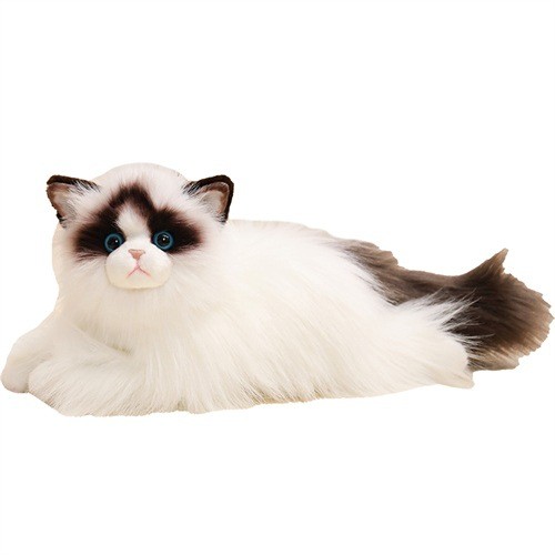 Muppet Cat White Animal As Picture ตุ๊กตาผ้ากํามะหยี่สั้น