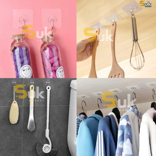 ตะขอติดผนัง(รุ่นใหม่กาว2ชั้น)ของแท้100% ไม่ต้องเจาะผนัง ตะขอแขวนติดผนัง ที่แขวนของ ตะขอแปะผนัง ไม้แขวนผ้า