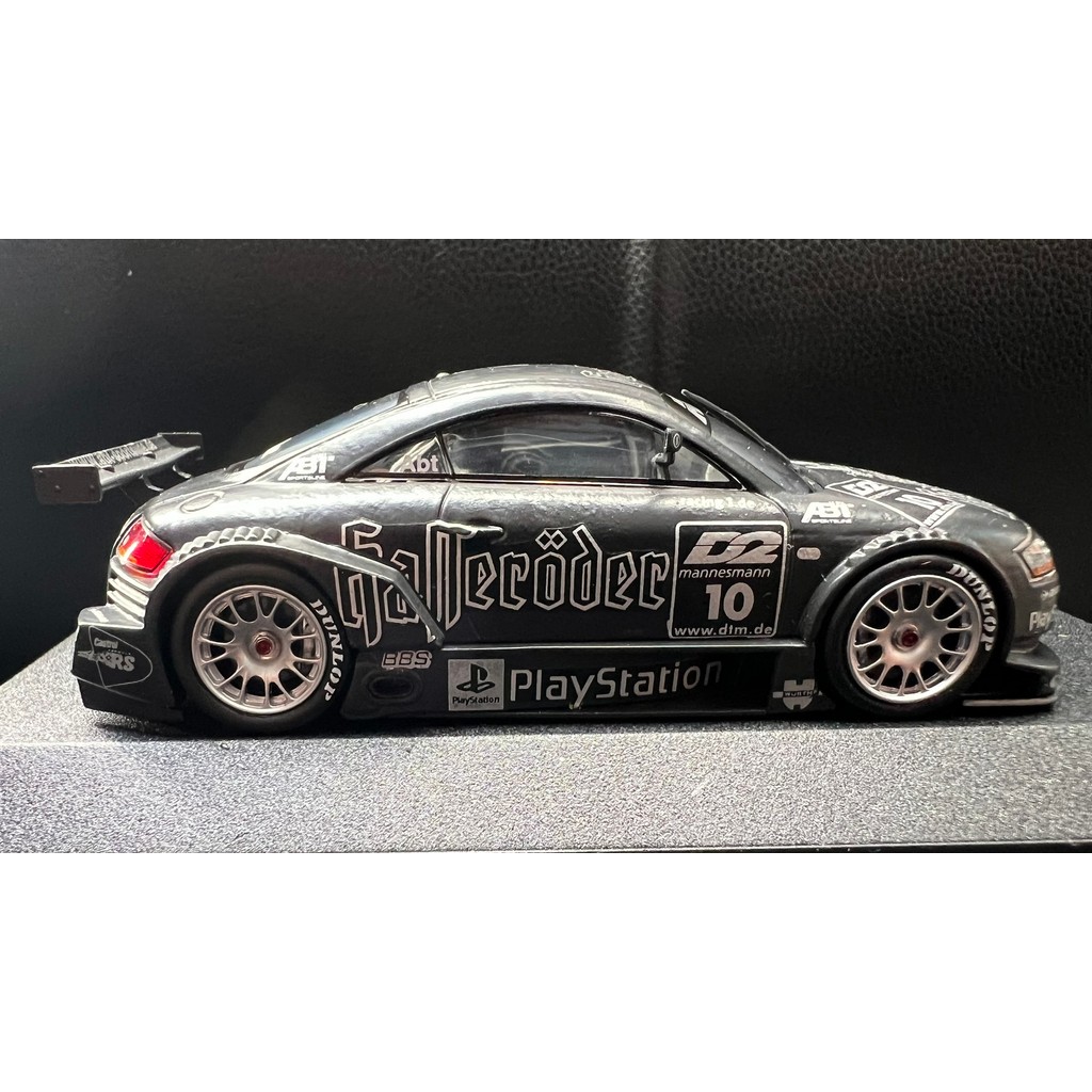 Minichamps 1/43 Audi TT-R DTM 2000 Racing Model, Black Body with Silver Racing Car Paint Paint Paint