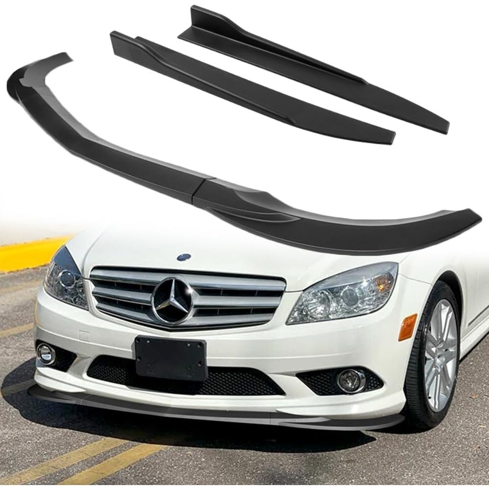 Q1-TECH, ริมฝีปากกันชนหน้า 5 ชิ้น + กระโปรงด้านข้าง Rocker Winglet Canard Diffuser Wing เข้ากันได้กั