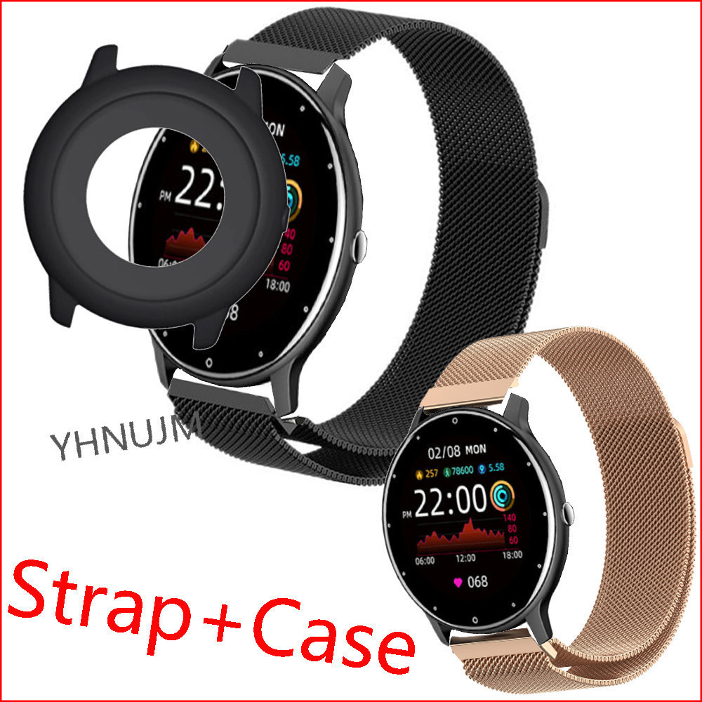 Axon memo lll สมาร์ทวอท์ชฝาครอบกันชนอุปกรณ์เสริมสําหรับ Axon memo 3 Smartwatch band สายสแตนเลสสร้อยข