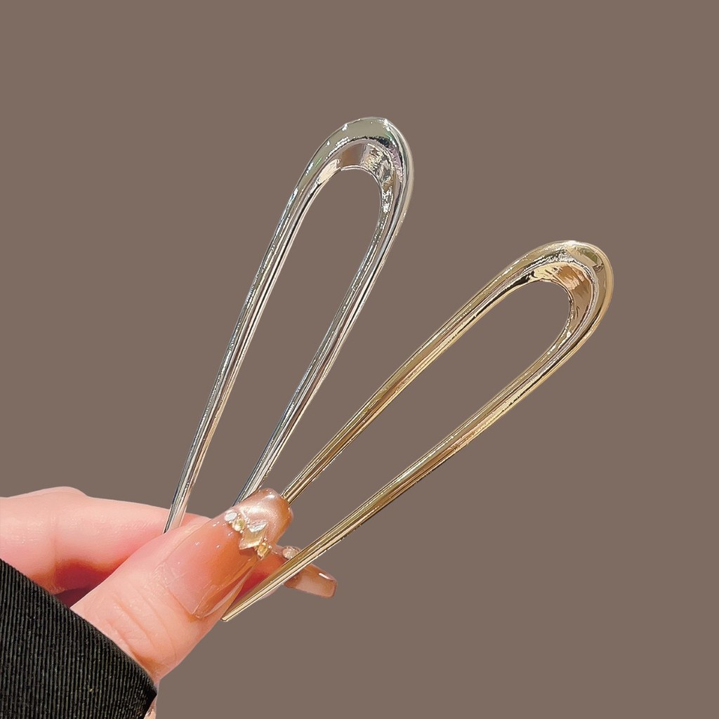 U-Shaped Hairpin โลหะ สำหรับผมขดและผมยาวหนาน้ำหนักมาก