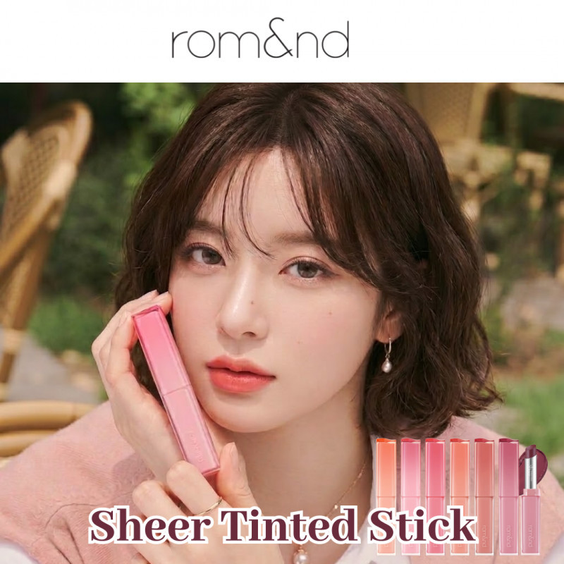 [rom&nd] Sheer Tinted Stick 2g | Long-Lasting Hydrating Glow Lip Tint