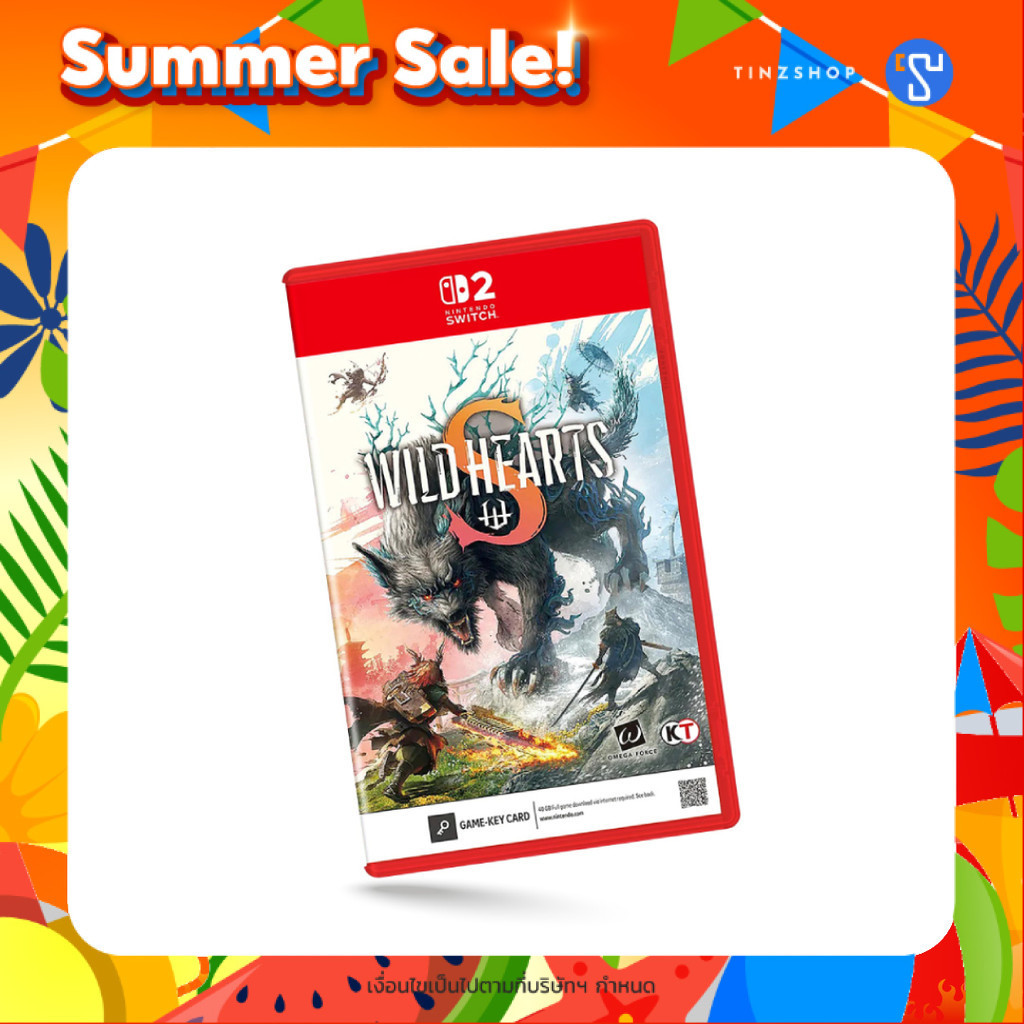 [ส่งด่วน] [Switch2] [Summer Sale] Nintendo Switch 2 Game Wild Hearts S (Game Key Card) Zone Asia English เกมลดราคาพิเศษ