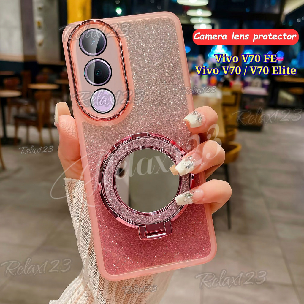 สําหรับVivo V70 FE 5Gปลอก2026ผู้ถือแหวนTPUนุ่มเคสโทรศัพท์สําหรับVivo V70 V70 Elite VIVO V70FE V 70 E