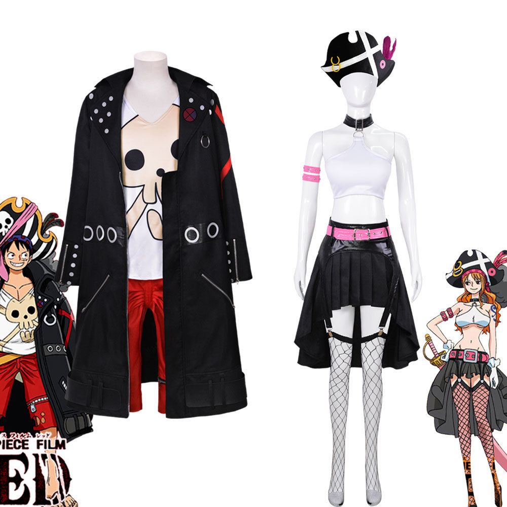 One Piece anime cosplay new theatrical version Luffy, Shanks, Nami Halloween comic convention 2D cos