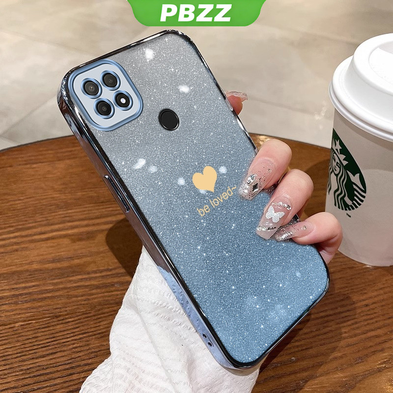 PBZZ  เคส มือถือ ซิลิโคนนิ่ม ใส กันกระแทก แต่งกลิตเตอร์ สําหรับ oppo a15 a15s a35 SFAX01 ราคา ถูกที่สุด ดีลบีเคเค แกลเลอรีภาพที่ 4