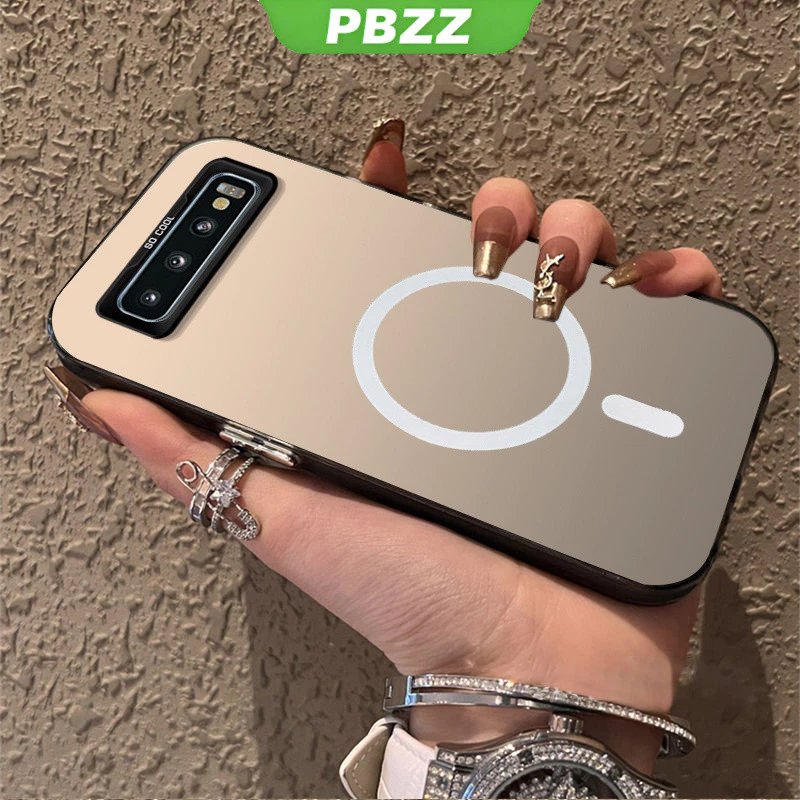 PBZZ FOR เคส สําหรับปลอก samsung s10 PLUS samsung s10 PRO samsung s10 เคสโทรศัพท์ เคสแข็ง TPU กันกระแทก ฝาครอบเรียบ ดีไซน์ใหม่ ความงาม ดึงดูดแม่เหล็กไร้สาย CYBSWX01
