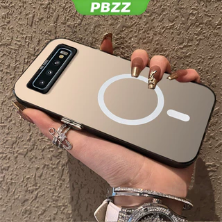 PBZZ FOR เคส สําหรับปลอก samsung s10 PLUS samsung s10 PRO samsung s10 เคสโทรศัพท์ เคสแข็ง TPU กันกระแทก ฝาครอบเรียบ ดีไซน์ใหม่ ความงาม ดึงดูดแม่เหล็กไร้สาย CYBSWX01
