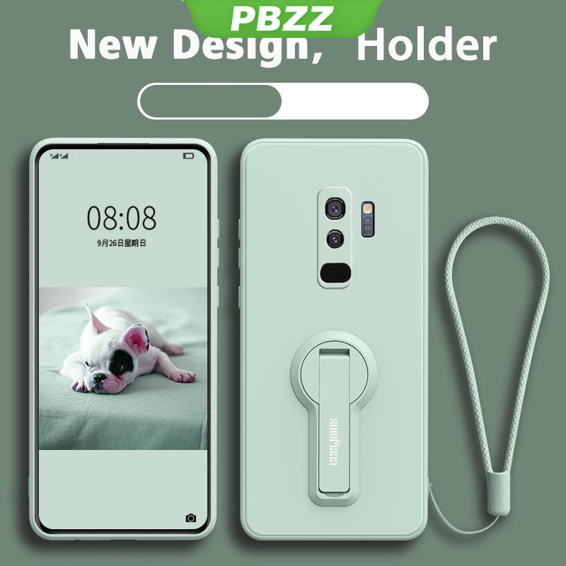 PBZZ FOR เคส ปลอกซัมซุง samsung S9 PLUS พลัสซัมซุง S9 โทรศัพท์กรณี softcase ซิลิโคนกันกระแทกป้องกันเรียบกันกระแทกกันชนปกการออกแบบใหม่360 ° กับผู้ถือ ytxzzj01