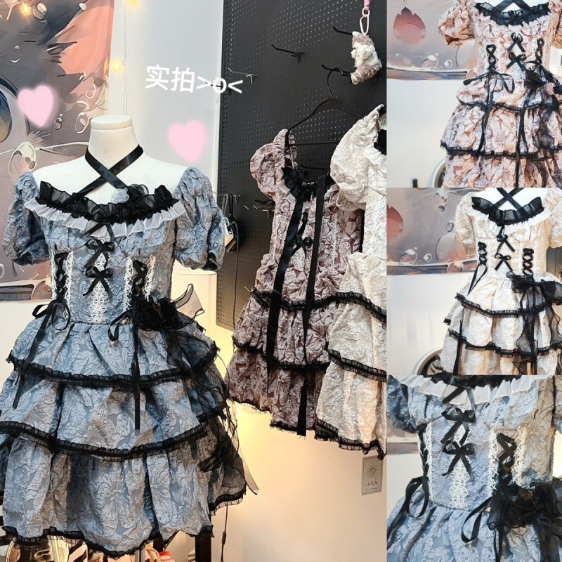 Ready Stock Dress lolita lolita lolita Dress Princess Cake Pettiskirt