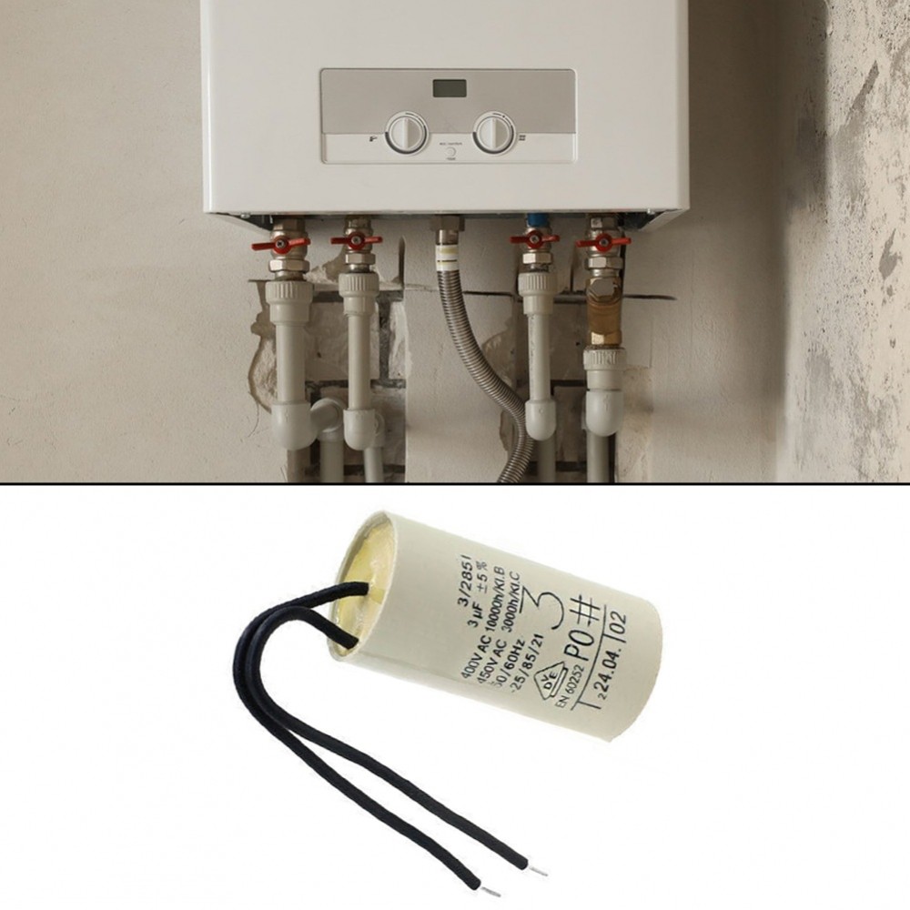 3uF ตัวเก็บประจุสําหรับหม้อน้ํา สําหรับปั๊มไหลเวียนความร้อนหม้อต้มติดผนังใช้