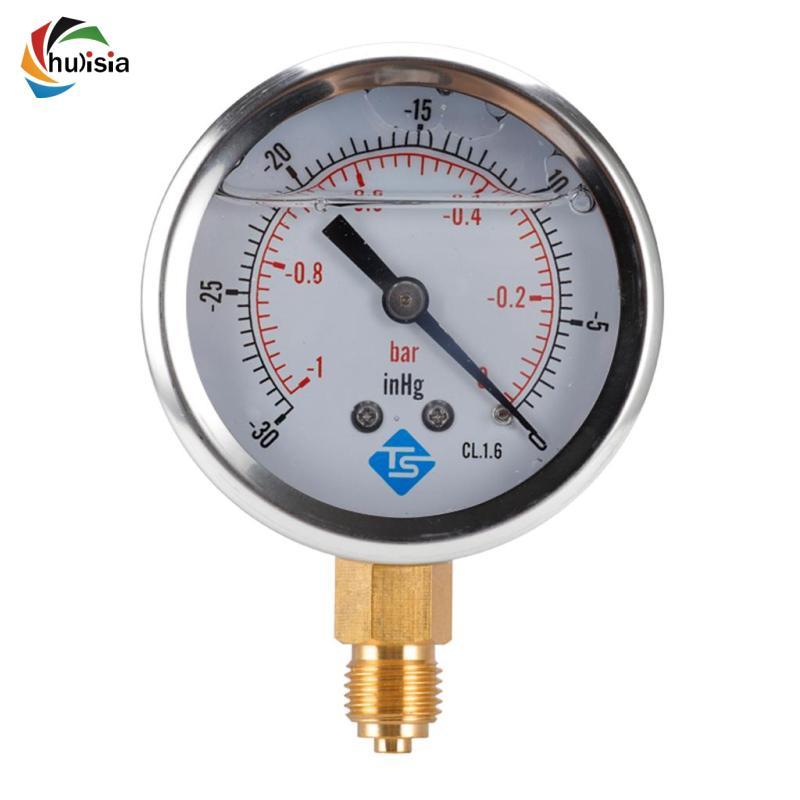 [chulisia] เครื่องวัดความดันสูญญากาศ 68 มม. - และ -30-15Hg, -1-, -30-30-30hg / Psi 1/4 BSP Bottom