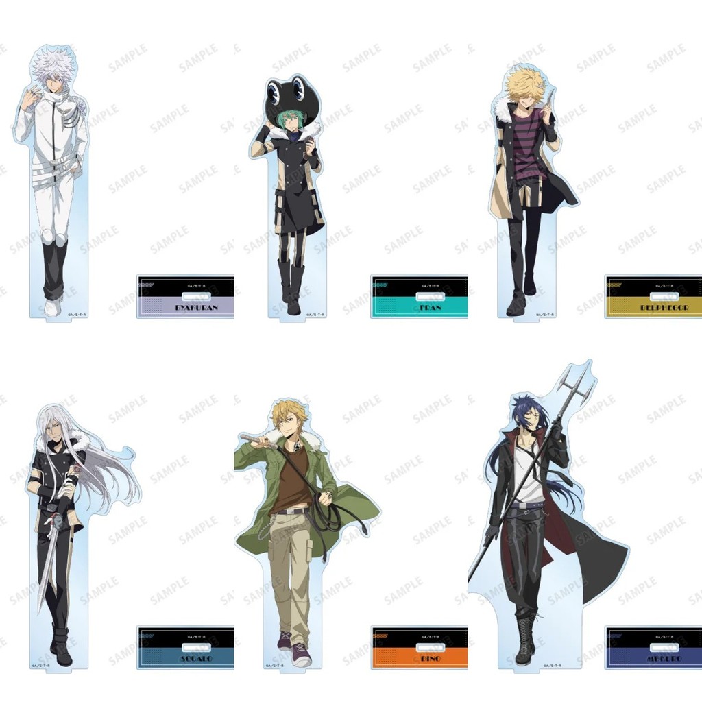 Standee Anime Tutor Hitman Reborn Mica อะคริลิคโต๊ะศึกษาตกแต่ง 15 ซม.ตัวอักษร Mukuro Dino Squalo Bya