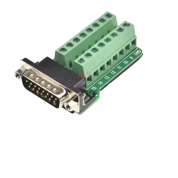 Breakout Board DB15 D-SUB 15pin อะแดปเตอร์ชาย Terminal Breakout PCB Board Au84 [Elca]