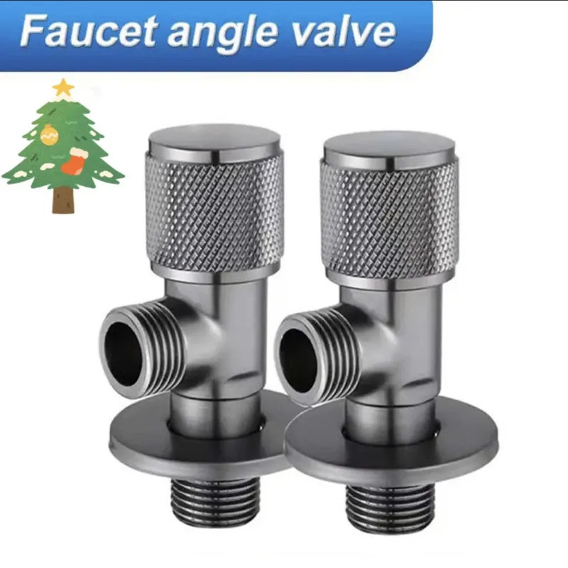 4-Way Faucet Inlet Valve G1/2 ทองเหลืองสามเหลี่ยมวาล์วเครื่องทําน้ําอุ่นหยุดวาล์วห้องน้ําห้องน้ําเคร