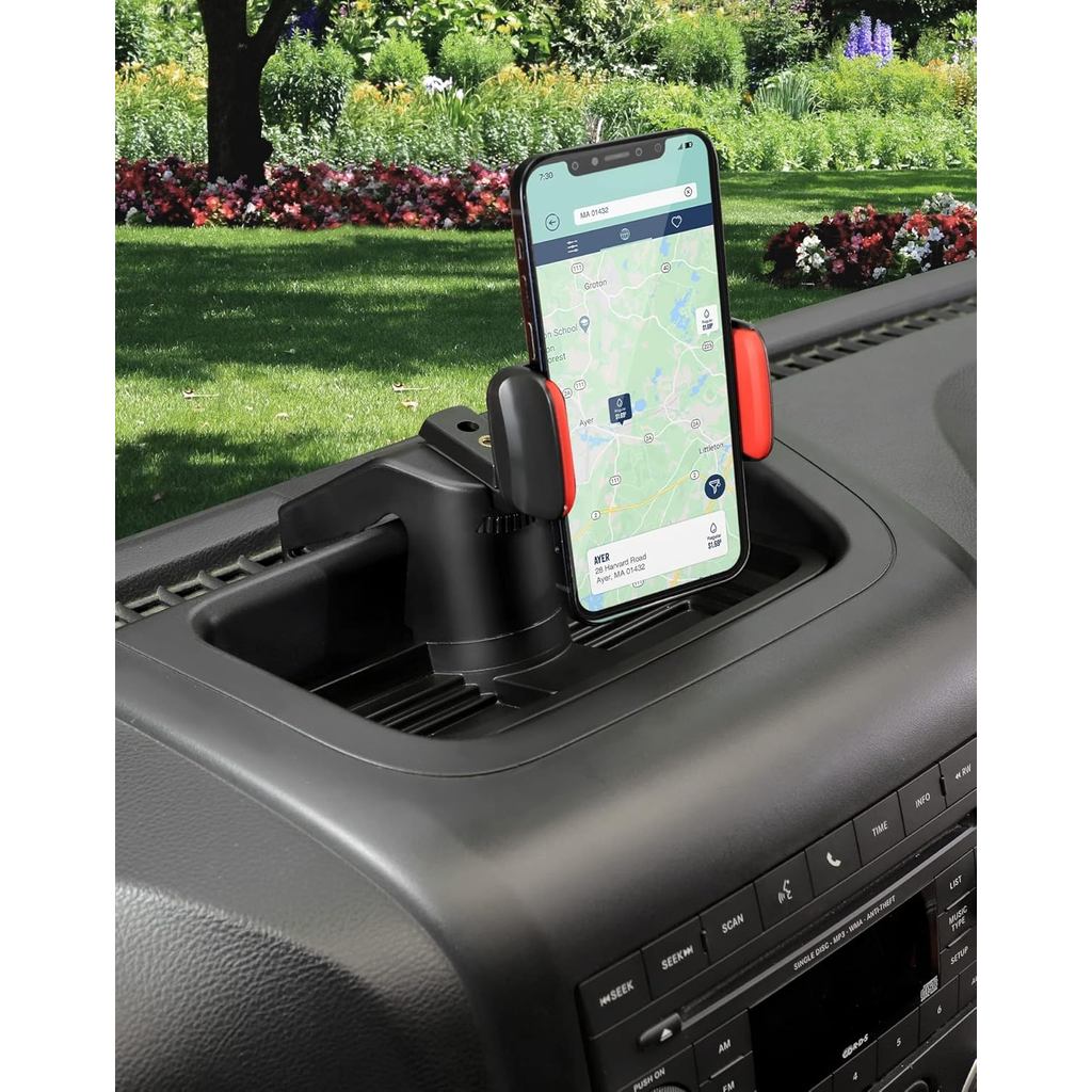 JeCar JK Phone Holder อัพเกรด Dash Mobile Phone Mount อุปกรณ์ตกแต่งภายในสําหรับ Jeep Wrangler JKU 20