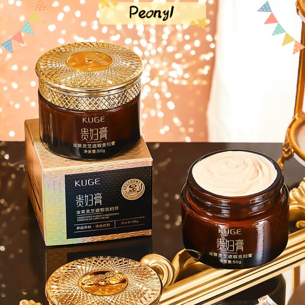 PEONY คอนซีลเลอร์ Cordyceps Fade Fine Lines Lady Face Cream, Skin Care Glossy Ganoderma Smoothing Ma