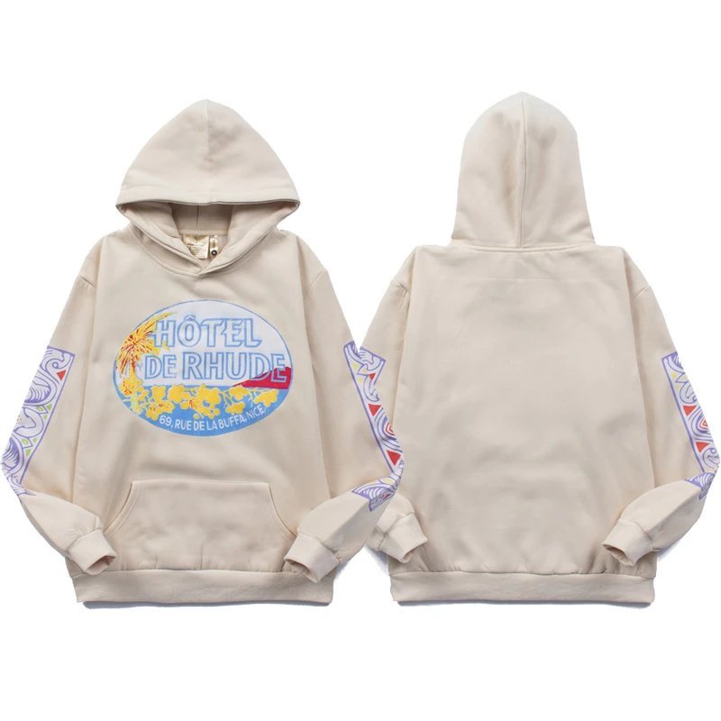 CUHB Hoodie Dimora Hotel ผู้ชายผู้หญิง แจ็กเก็ตฮู้ด Limited Edition ออกแบบโดย Rhude ใส่ได้ทั้งสองฤดู