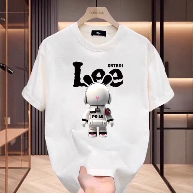 เสื้อยืด tw ผู้ชายอินเทรนด์อเมริกันเสื้อผ้าฝ้ายแท้รอบคอเกาหลีผู้ชายผู้หญิงสไตล์ใหม่ t พิมพ์แขนสั้นยี