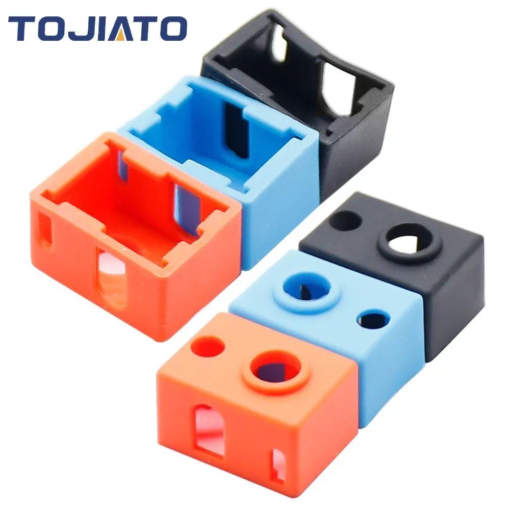E3D V6 PT100 เครื่องทําความร้อนบล็อกซิลิโคนป้องกันถุงเท้าฉนวนกันความร้อนสําหรับ V6 อย่างเป็นทางการ J