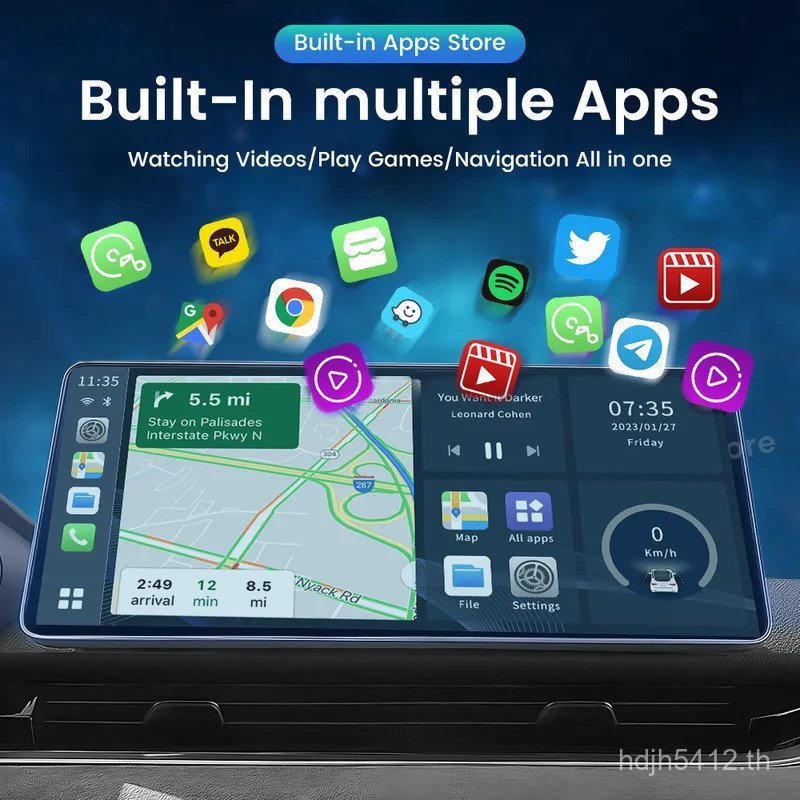 Carlinkit Android 13 Carplay Ai Box 8GB 128GB QCM6125 8 Core CarPlay Android Auto Wireless สําหรับที