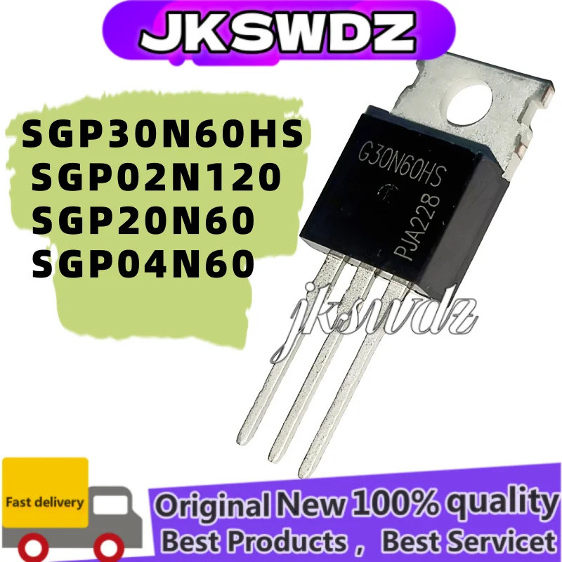 1-5PCS 100% ใหม่ SGP04N60 TO-220 G04N60 SGP2N120 GP02N120 SGP30N60HS G30N60HS SGP20N60 ทรานซิสเตอร์