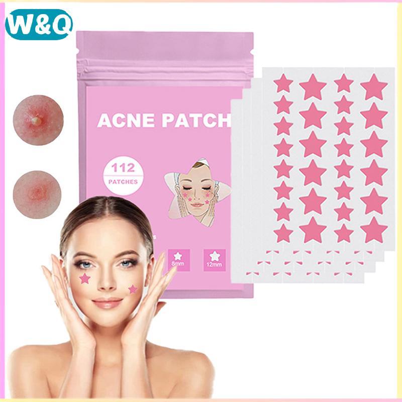 W&Q 112 ชิ้น/เซ็ต Pimple Patch สิวที่มีสีสันที่มองไม่เห็น Skin Care Stiers คอนซีลเลอร์ Face Spot Bea