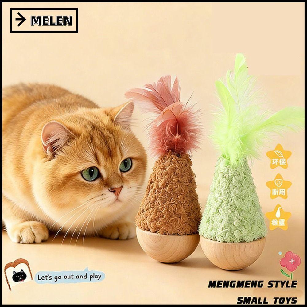 MELEN Tumbler Wobbler ของเล่น, Wobbler Design Feather Interactive ของเล่นแมว, Creative Bite-resistan