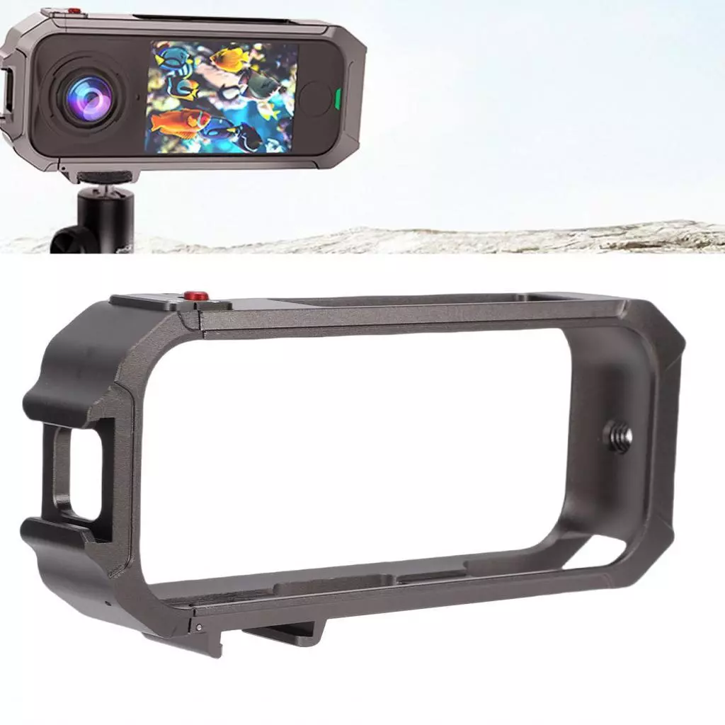 กรงป้องกันกล้อง Insta360 X4 พร้อม Dual Cold Shoe Mount thumbnail 3