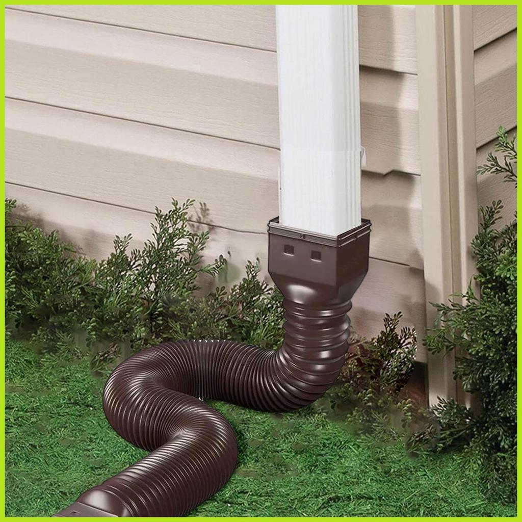Down Spout Drain Extension Rain Gutter Downspout Drain Extender ยืดหยุ่น Downspout Diverter ขยายจาก 